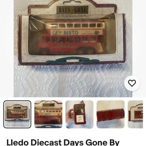 Diecast Red Double Decker Bus